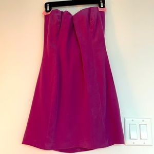 Vintage Roberto Cavalli strapless sweetheart dress. Deep purple